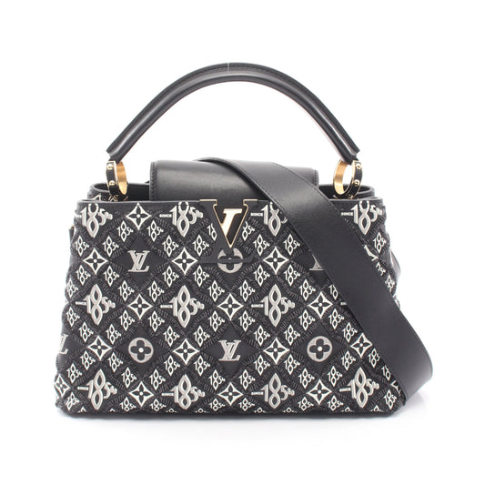 カプシーヌMM Since1854 ノワール 2WAY ハンドバッグ レザー ブラック ルイヴィトン バッグ LOUIS VUITTON