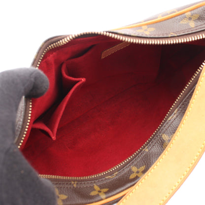 クロワッサンMM モノグラム ショルダーバッグ PVC レザー ブラウン ルイヴィトン バッグ LOUIS VUITTON