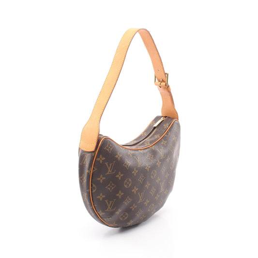 クロワッサンMM モノグラム ショルダーバッグ PVC レザー ブラウン ルイヴィトン バッグ LOUIS VUITTON