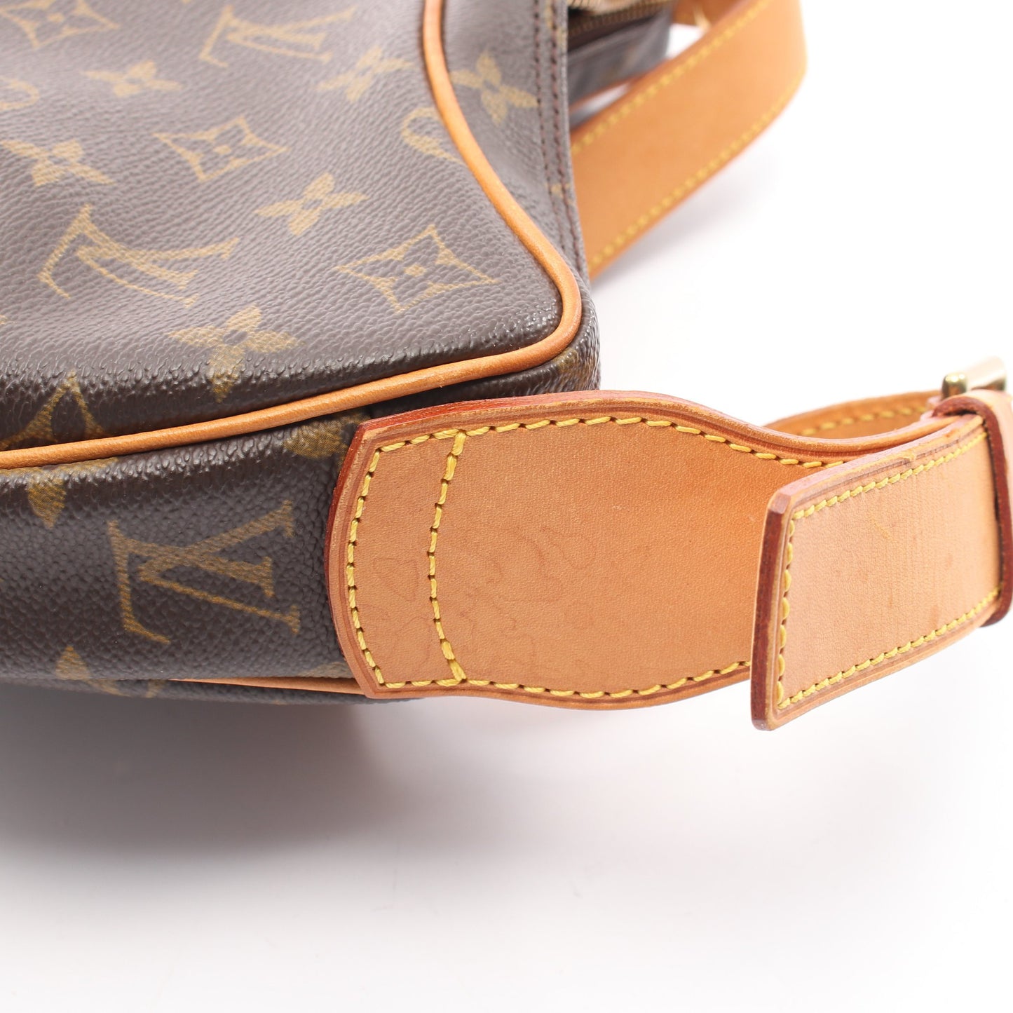 クロワッサンMM モノグラム ショルダーバッグ PVC レザー ブラウン ルイヴィトン バッグ LOUIS VUITTON