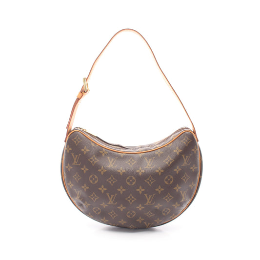 クロワッサンMM モノグラム ショルダーバッグ PVC レザー ブラウン ルイヴィトン バッグ LOUIS VUITTON