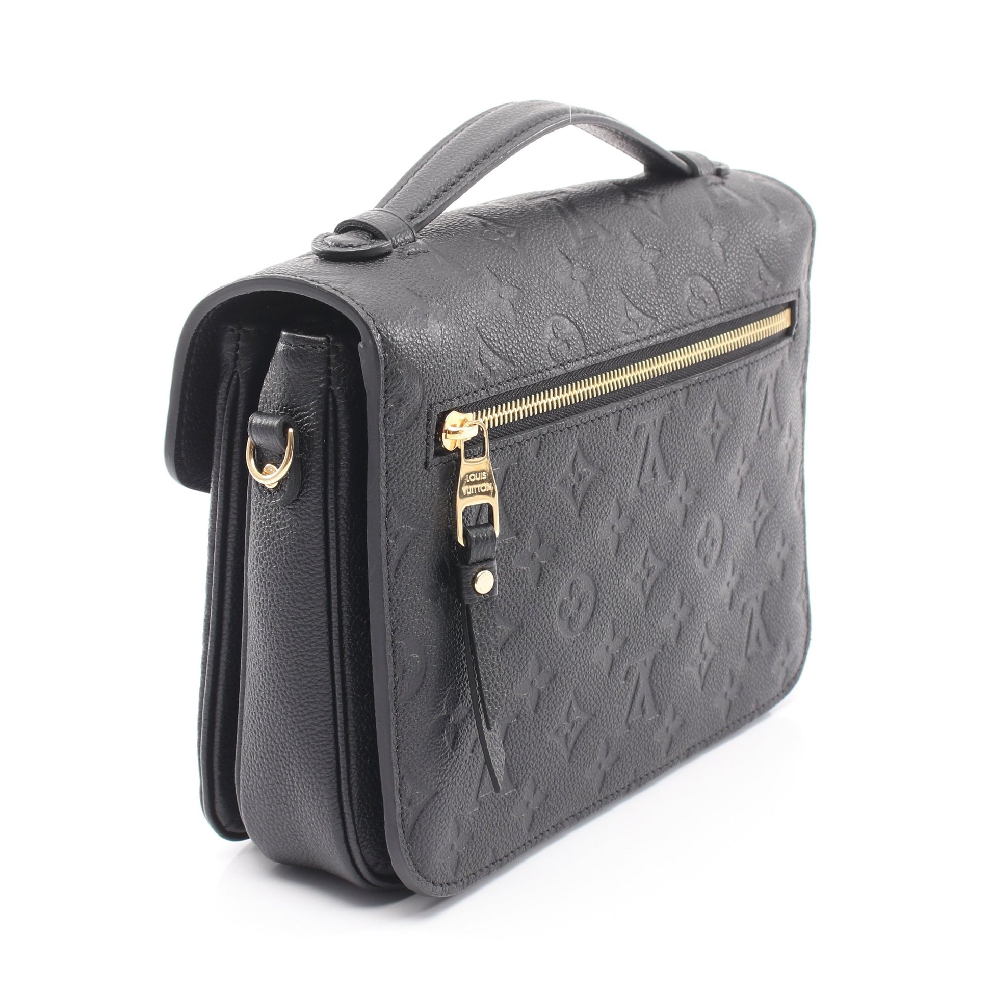 ポシェット メティスMM モノグラムアンプラント ノワール 2WAY ハンドバッグ レザー ブラック ルイヴィトン バッグ LOUIS VUITTON