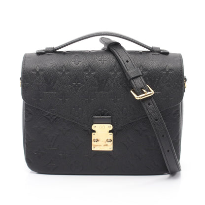 ポシェット メティスMM モノグラムアンプラント ノワール 2WAY ハンドバッグ レザー ブラック ルイヴィトン バッグ LOUIS VUITTON