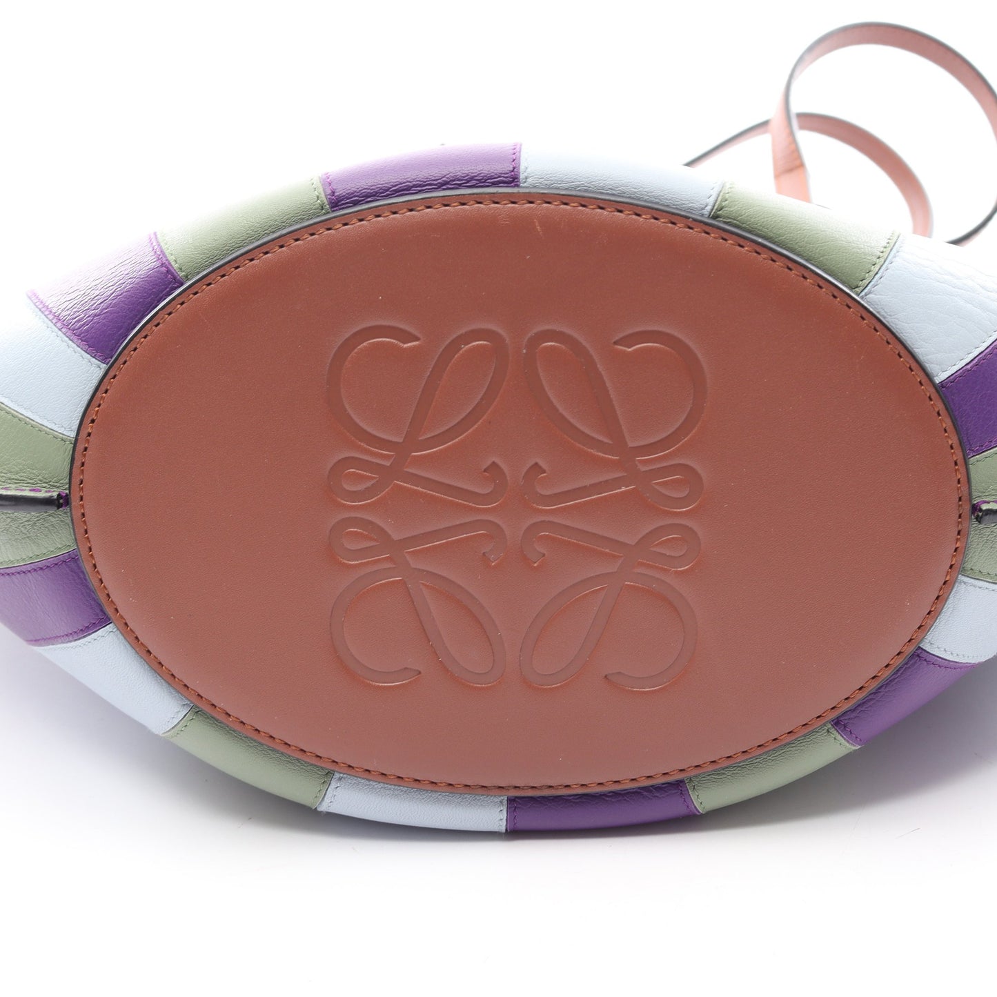 シェル スモール ショルダーバッグ トートバッグ レザー グリーン マルチカラー ロエベ バッグ LOEWE