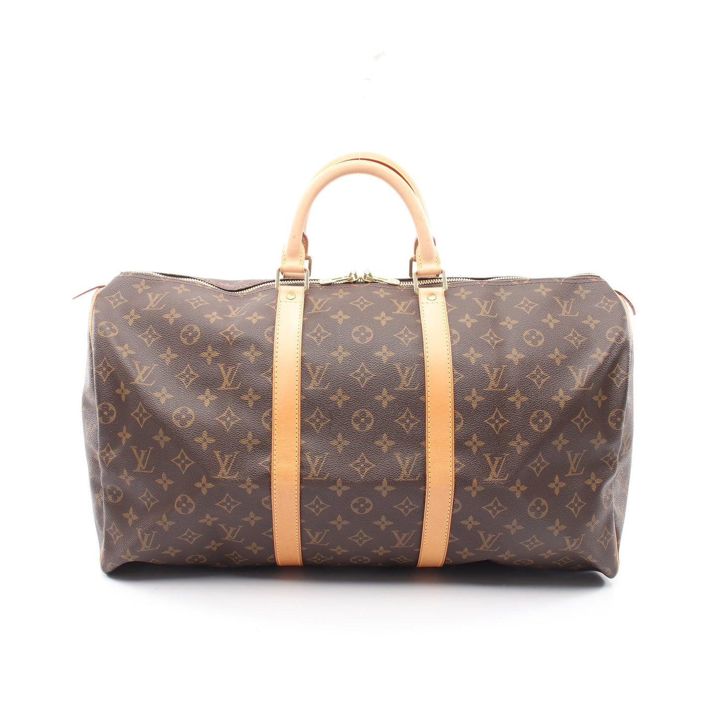 キーポル50 モノグラム ボストンバッグ PVC レザー ブラウン ルイヴィトン バッグ LOUIS VUITTON