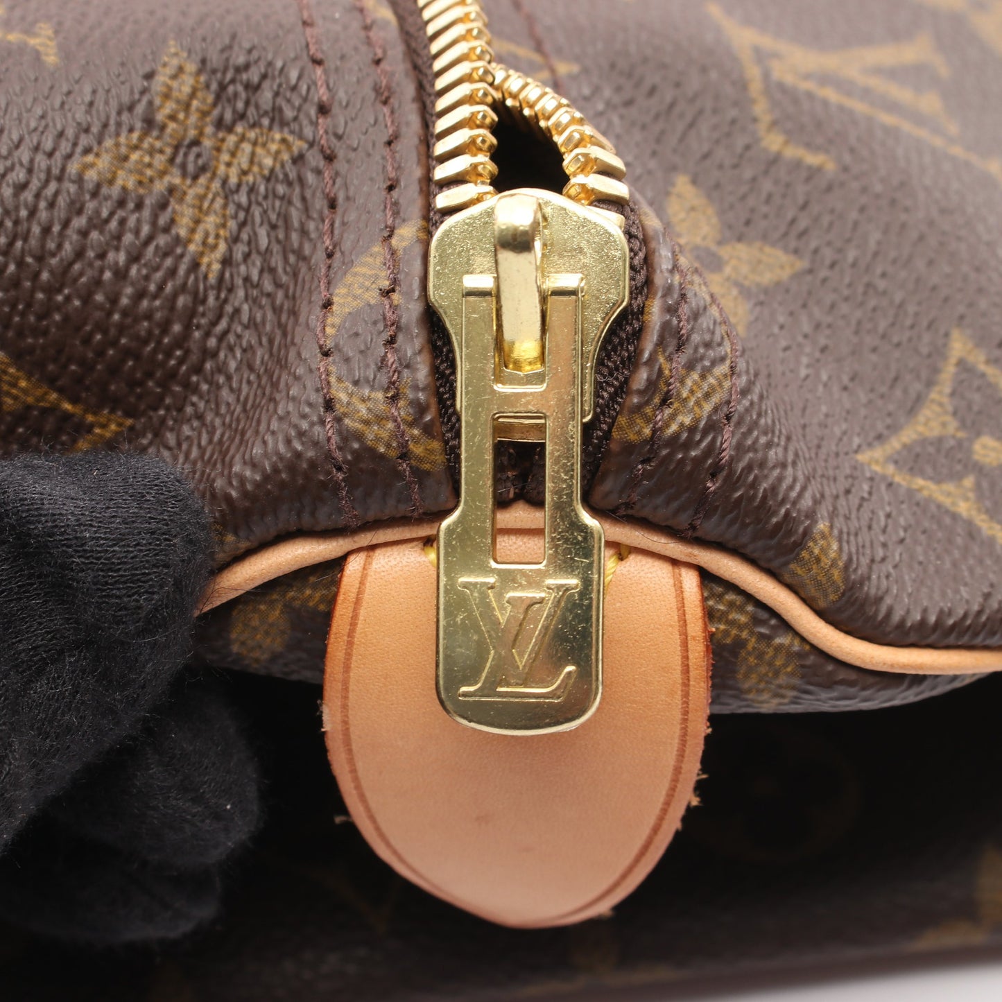 キーポル50 モノグラム ボストンバッグ PVC レザー ブラウン ルイヴィトン バッグ LOUIS VUITTON