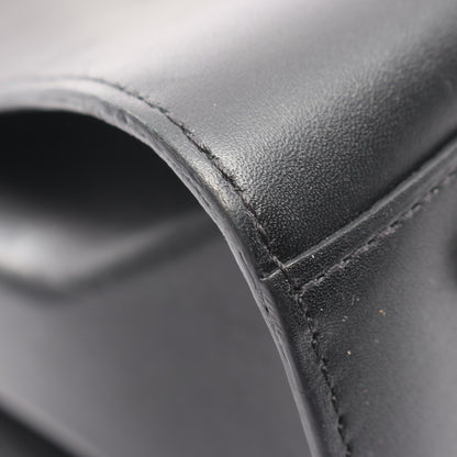 タンペートGM 2WAY ハンドバッグ レザー エナメルレザー ブラック ホワイト デルヴォー バッグ DELVAUX