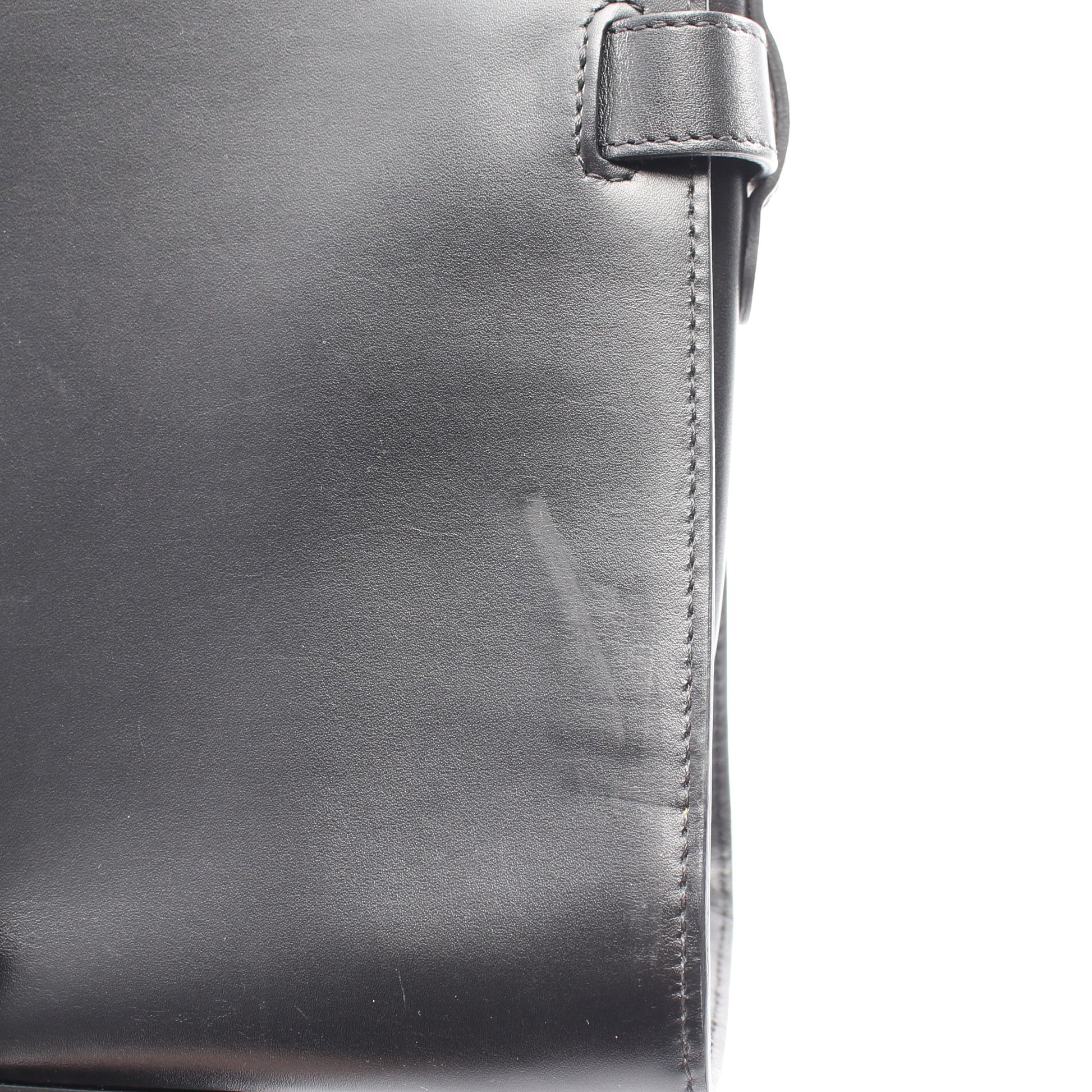 タンペートGM 2WAY ハンドバッグ レザー エナメルレザー ブラック ホワイト デルヴォー バッグ DELVAUX