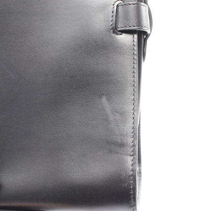タンペートGM 2WAY ハンドバッグ レザー エナメルレザー ブラック ホワイト デルヴォー バッグ DELVAUX