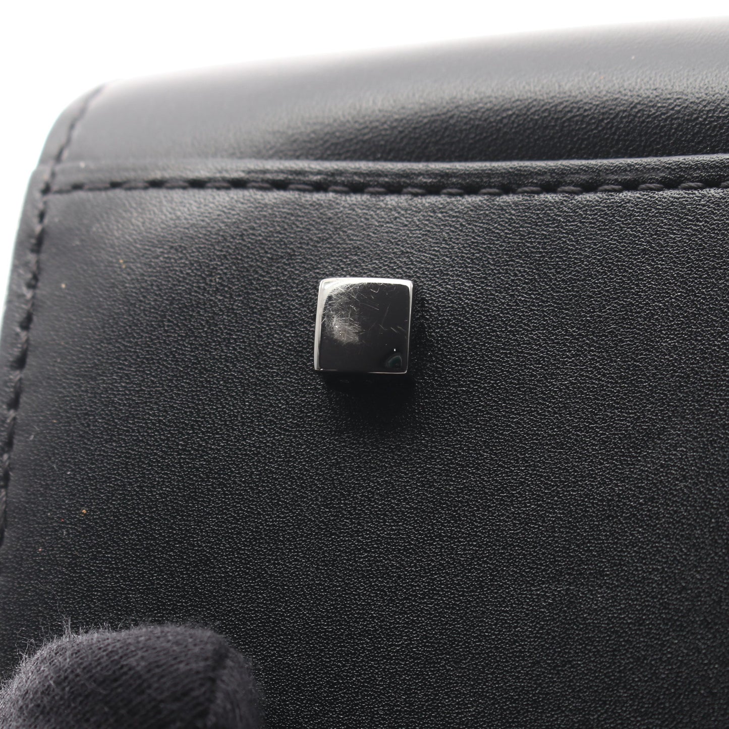 タンペートGM 2WAY ハンドバッグ レザー エナメルレザー ブラック ホワイト デルヴォー バッグ DELVAUX