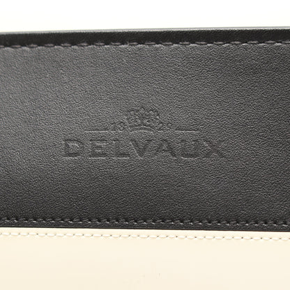 タンペートGM 2WAY ハンドバッグ レザー エナメルレザー ブラック ホワイト デルヴォー バッグ DELVAUX