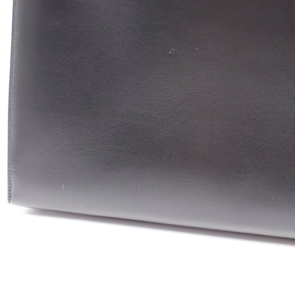 ケリー32 2WAY 外縫い ハンドバッグ ボックスカーフ ブラック ゴールド金具 ○A刻印 エルメス バッグ HERMES