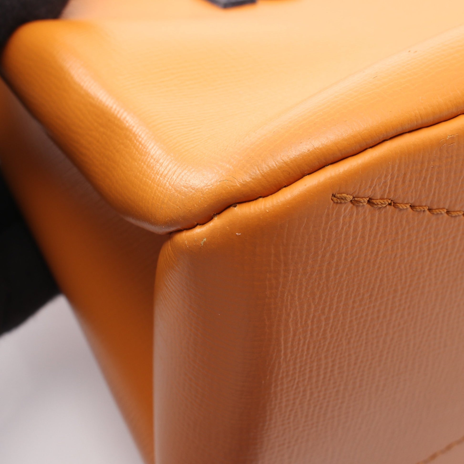 ショッパートート MINI 2WAY ハンドバッグ レザー オレンジ ブルー ルイヴィトン バッグ LOUIS VUITTON