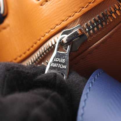 ショッパートート MINI 2WAY ハンドバッグ レザー オレンジ ブルー ルイヴィトン バッグ LOUIS VUITTON