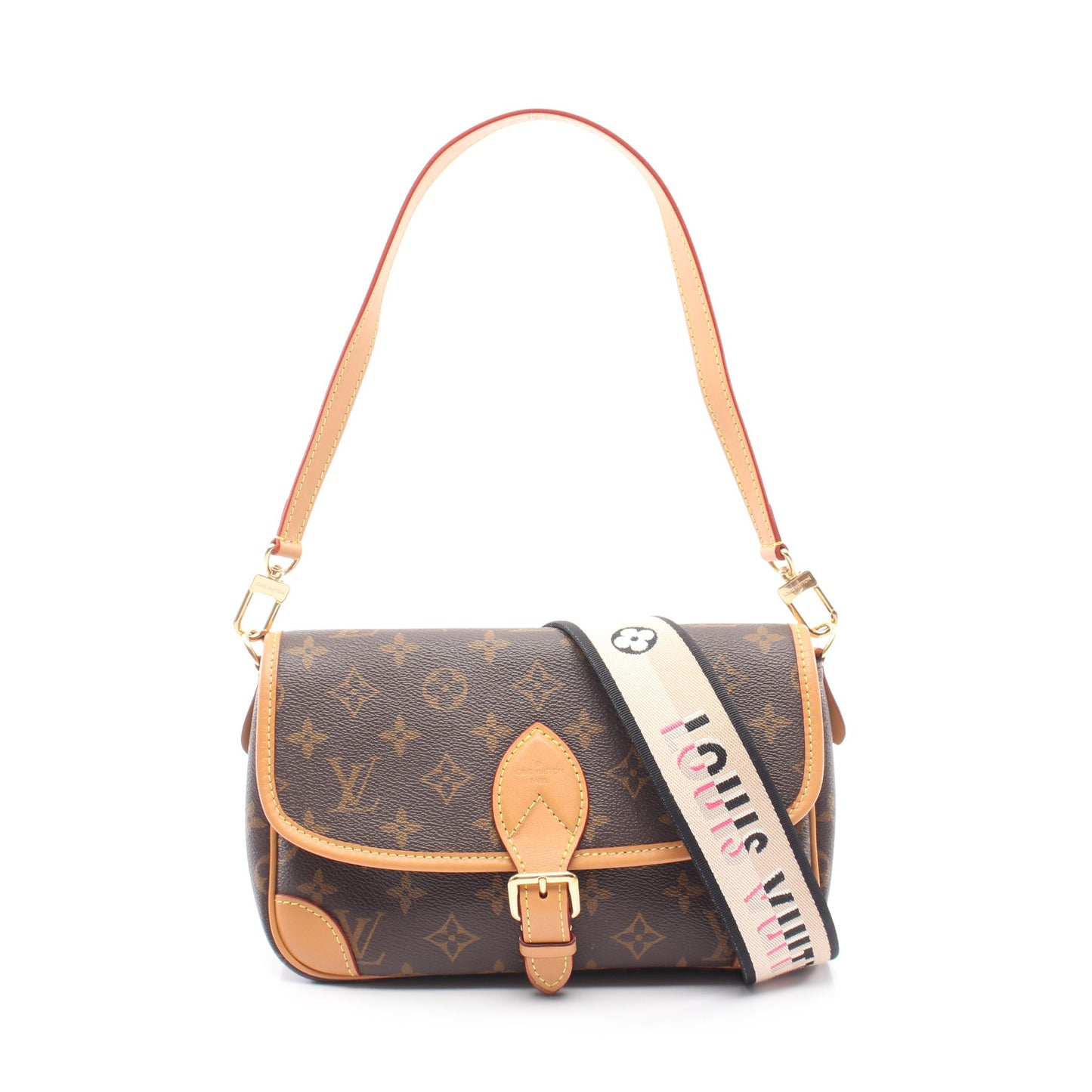 ディアヌ NM PM モノグラム 2WAY ショルダーバッグ PVC レザー ブラウン ルイヴィトン バッグ LOUIS VUITTON