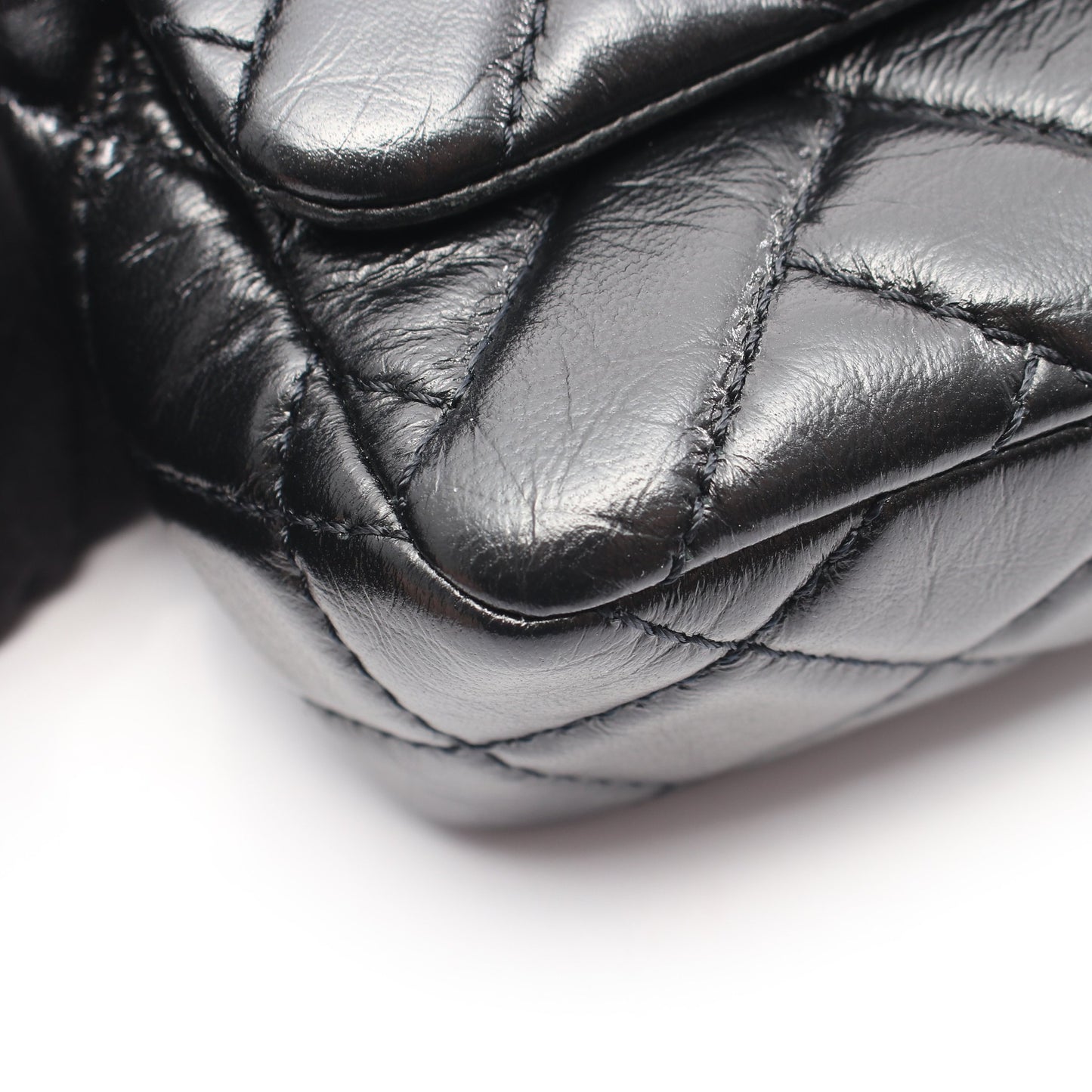 マトラッセ Wチェーンショルダーバッグ ラムスキン ブラック ゴールド金具 シャネル バッグ CHANEL