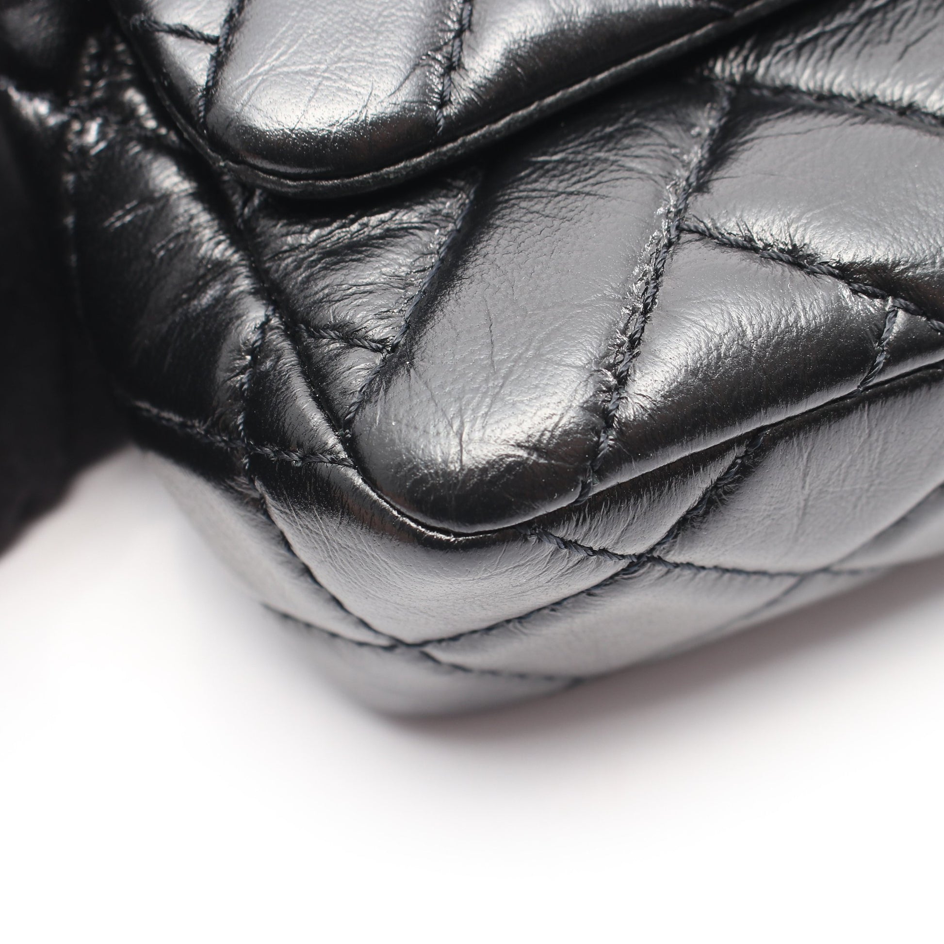 マトラッセ Wチェーンショルダーバッグ ラムスキン ブラック ゴールド金具 シャネル バッグ CHANEL