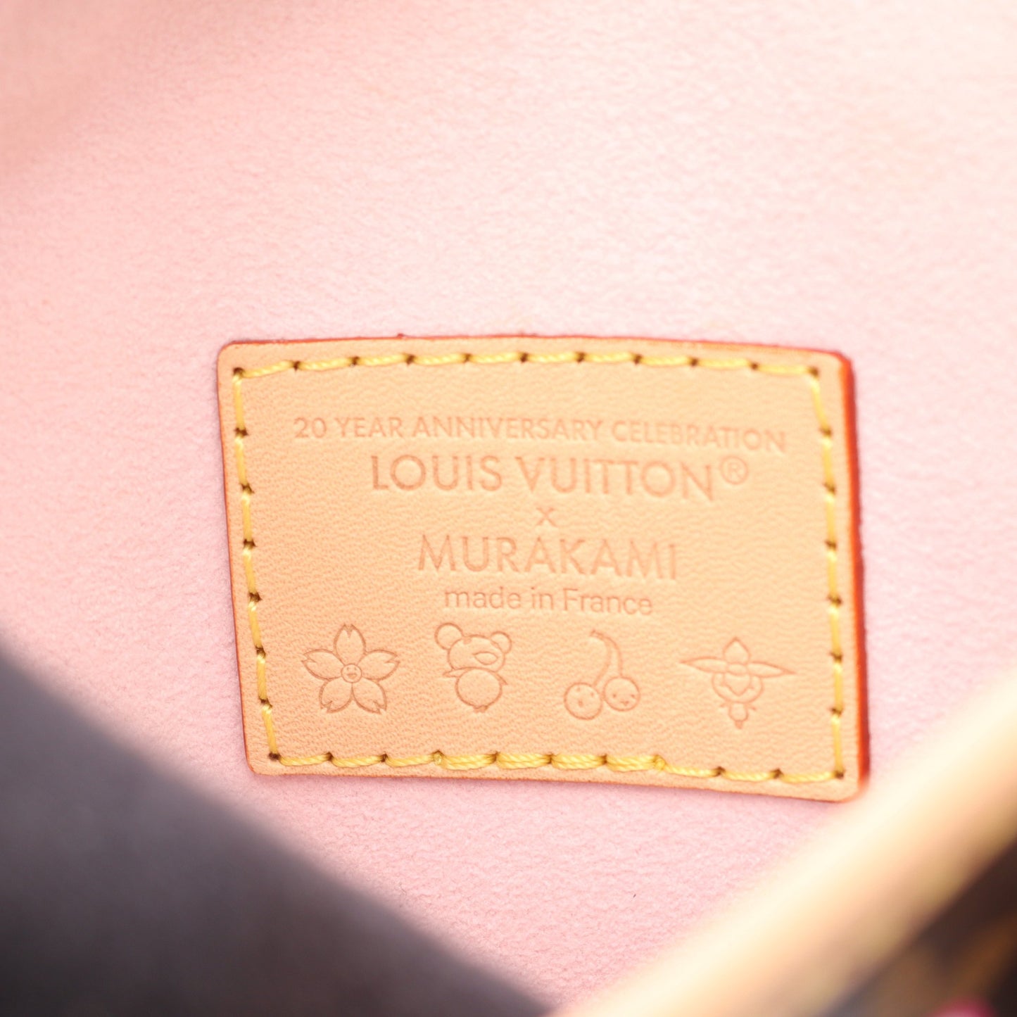 LV × TM ナノ バケット モノグラムチェリーブロッサム ハンドバッグ PVC レザー ブラウン マルチカラー ルイヴィトン バッグ LOUIS VUITTON