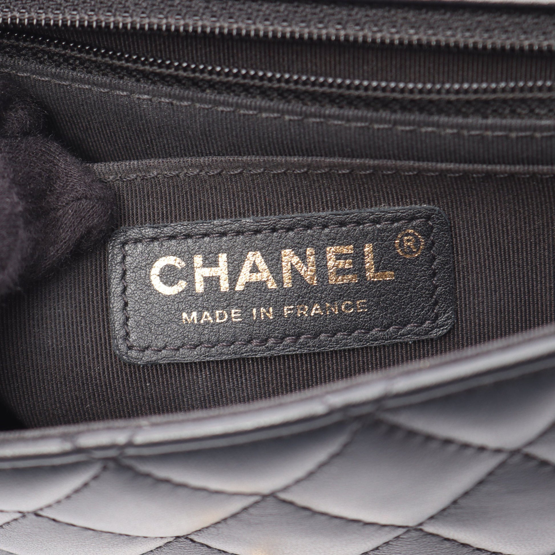 マトラッセ フリル ショルダーバッグ ラムスキン ブラック ゴールド金具 シャネル バッグ CHANEL
