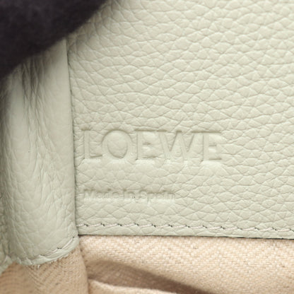 ハンモック ドローストリングバッグ ミニ 2WAY ハンドバッグ レザー ライトグリーン ロエベ バッグ LOEWE