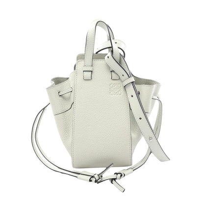ハンモック ドローストリングバッグ ミニ 2WAY ハンドバッグ レザー ライトグリーン ロエベ バッグ LOEWE