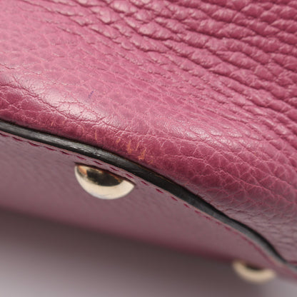 インターロッキングG ハンドバッグ トートバッグ レザー ピンクパープル グッチ バッグ GUCCI