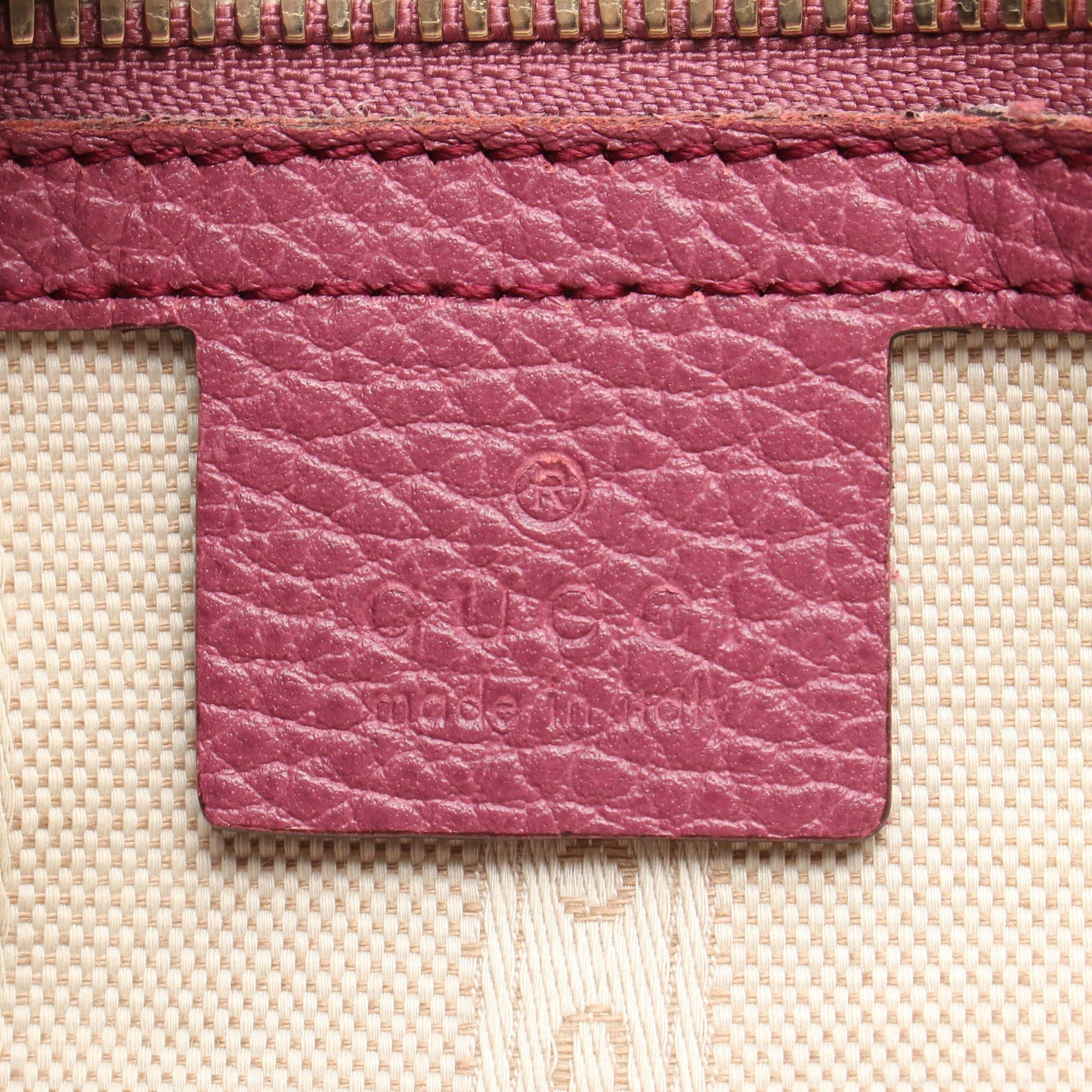 インターロッキングG ハンドバッグ トートバッグ レザー ピンクパープル グッチ バッグ GUCCI