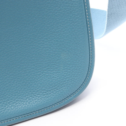 エヴリン 3 トロワ PM ブルージーン ショルダーバッグ トリヨンクレマンス ブルー シルバー金具 □M刻印 エルメス バッグ HERMES