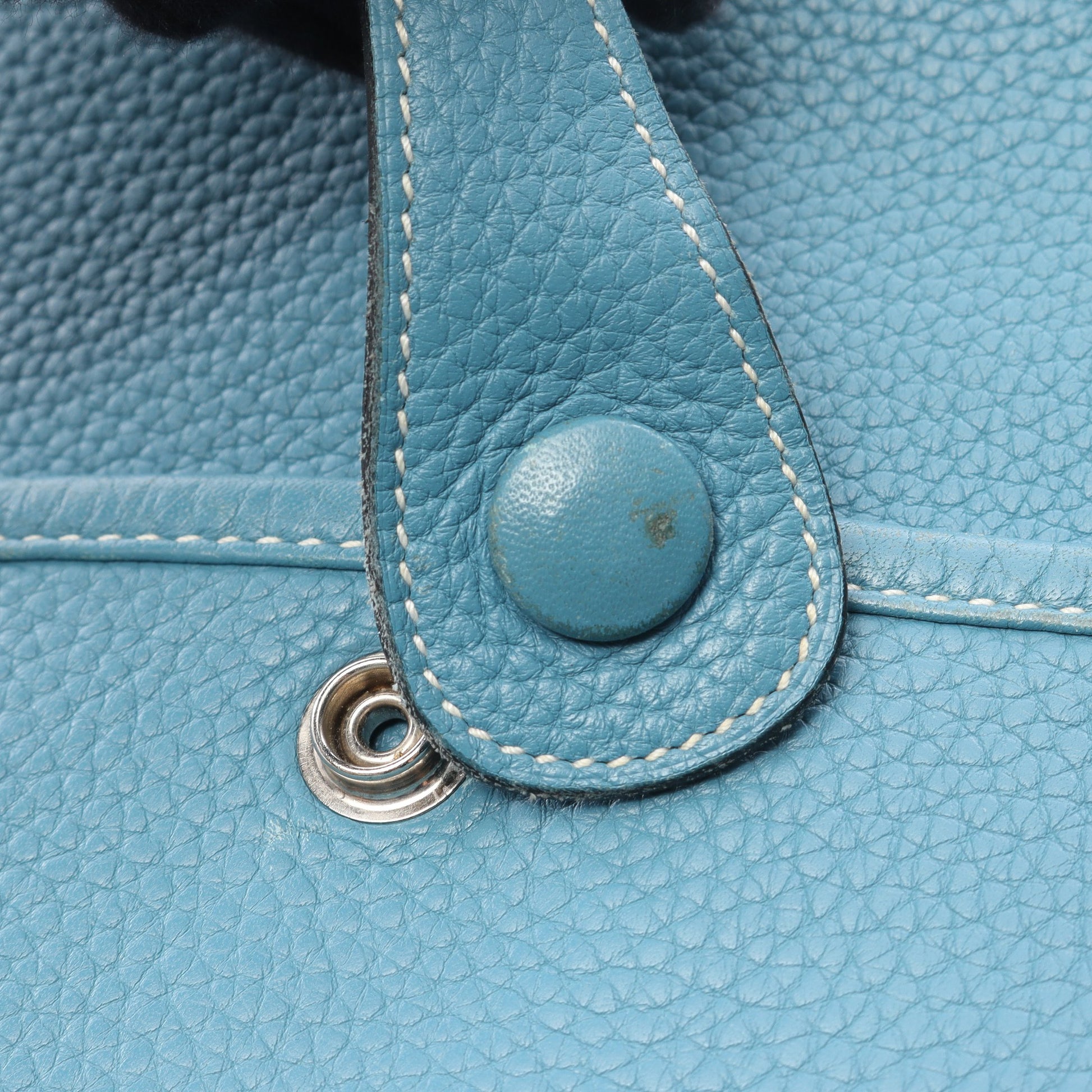 エヴリン 3 トロワ PM ブルージーン ショルダーバッグ トリヨンクレマンス ブルー シルバー金具 □M刻印 エルメス バッグ HERMES