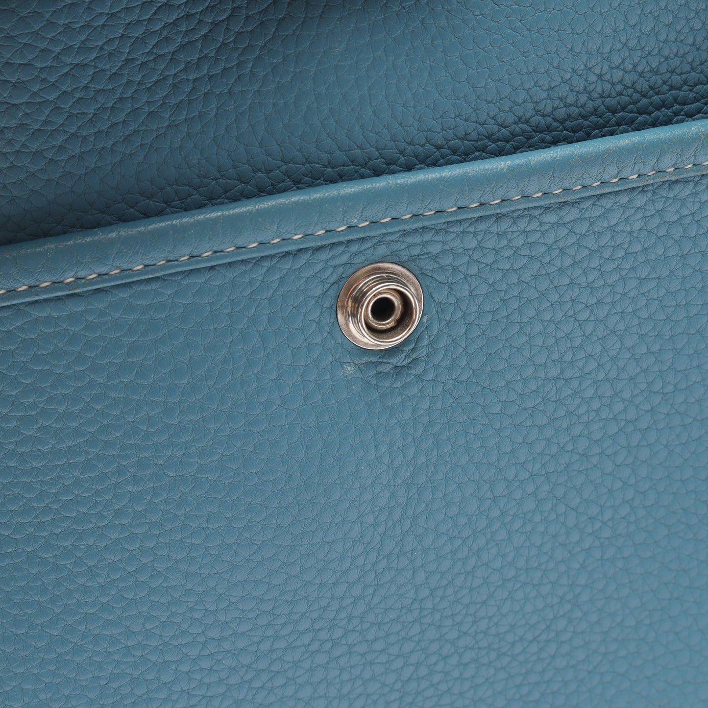 エヴリン 3 トロワ PM ブルージーン ショルダーバッグ トリヨンクレマンス ブルー シルバー金具 □M刻印 エルメス バッグ HERMES