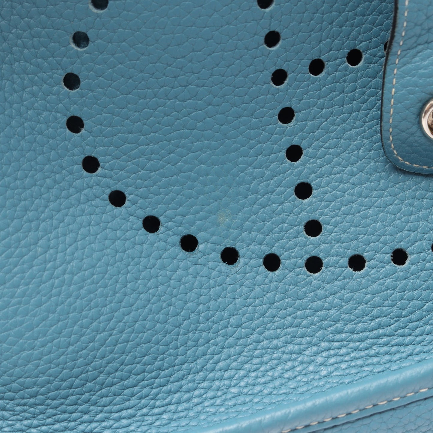 エヴリン 3 トロワ PM ブルージーン ショルダーバッグ トリヨンクレマンス ブルー シルバー金具 □M刻印 エルメス バッグ HERMES