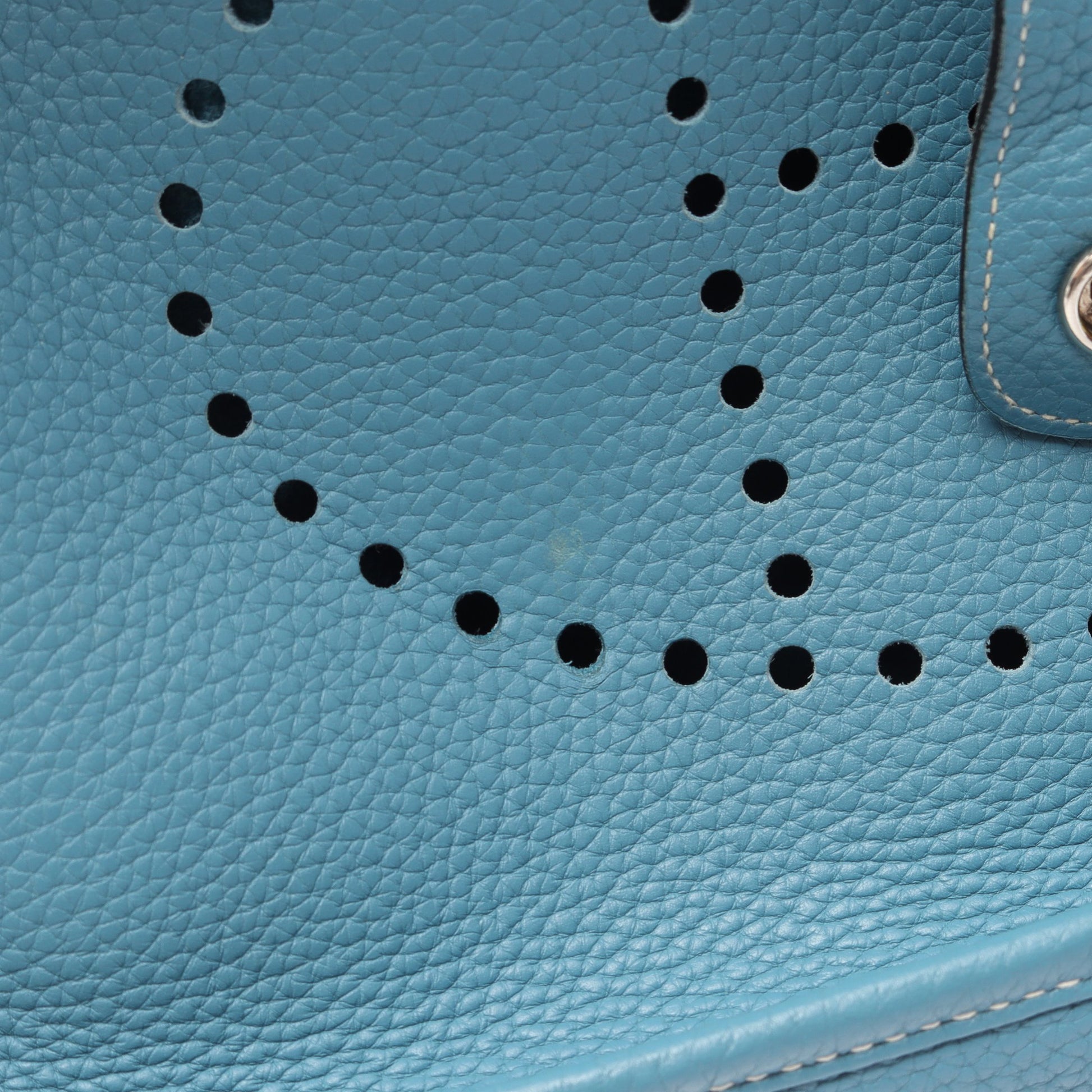 エヴリン 3 トロワ PM ブルージーン ショルダーバッグ トリヨンクレマンス ブルー シルバー金具 □M刻印 エルメス バッグ HERMES