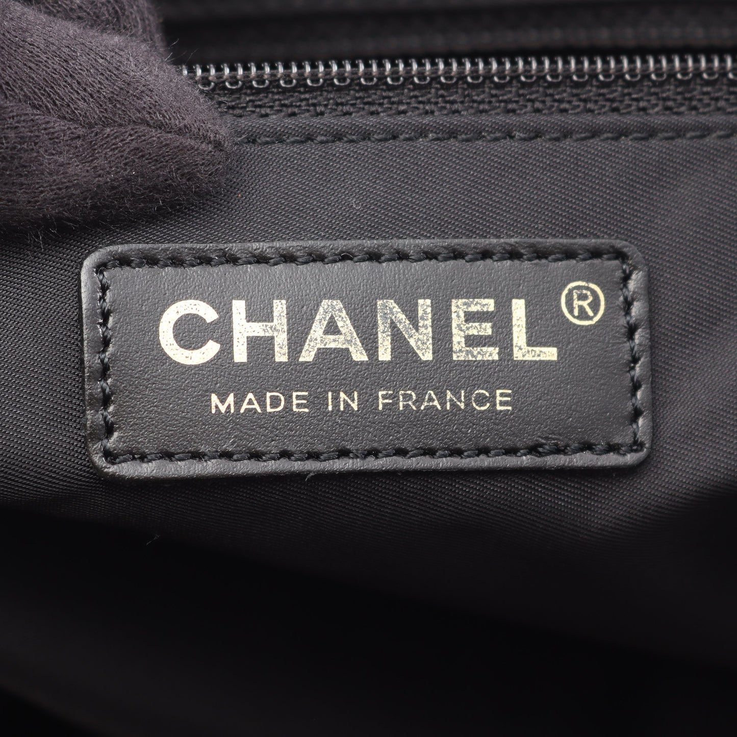 ニュートラベルラインMM ハンドバッグ トートバッグ ナイロンキャンバス レザー ブラック ゴールド金具 シャネル バッグ CHANEL
