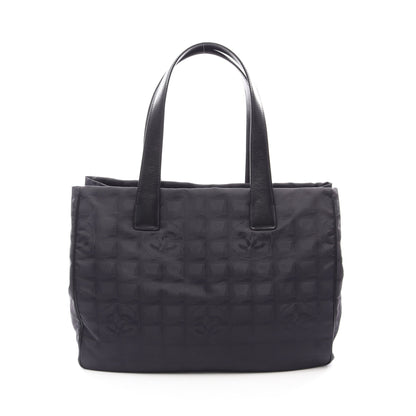ニュートラベルラインMM ハンドバッグ トートバッグ ナイロンキャンバス レザー ブラック ゴールド金具 シャネル バッグ CHANEL