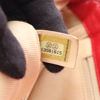 マトラッセ ラージ チェーンショルダーバッグ キャビアスキン レッド シルバー金具 シャネル バッグ CHANEL
