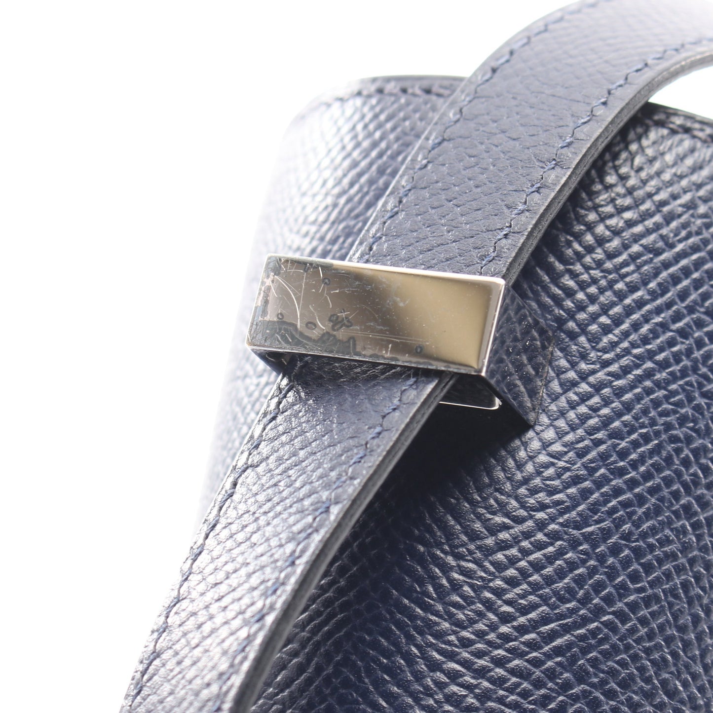 コンスタンス3 24 ブルーサフィール コンビ金具 ショルダーバッグ ヴォーエプソン ネイビー X刻印 エルメス バッグ HERMES