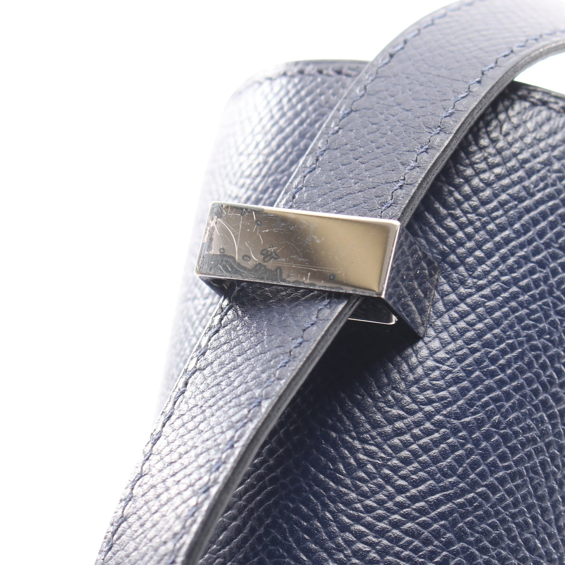 コンスタンス3 24 ブルーサフィール コンビ金具 ショルダーバッグ ヴォーエプソン ネイビー X刻印 エルメス バッグ HERMES