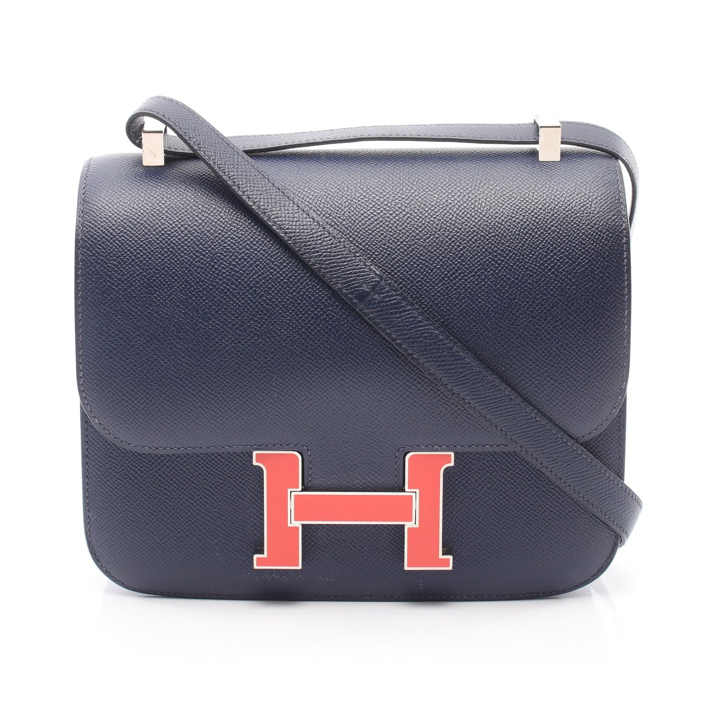 コンスタンス3 24 ブルーサフィール コンビ金具 ショルダーバッグ ヴォーエプソン ネイビー X刻印 エルメス バッグ HERMES