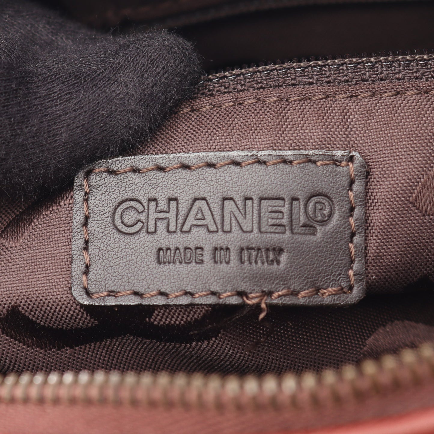 ワイルドステッチ ハンドバッグ レザー ブラウン ゴールド金具 シャネル バッグ CHANEL