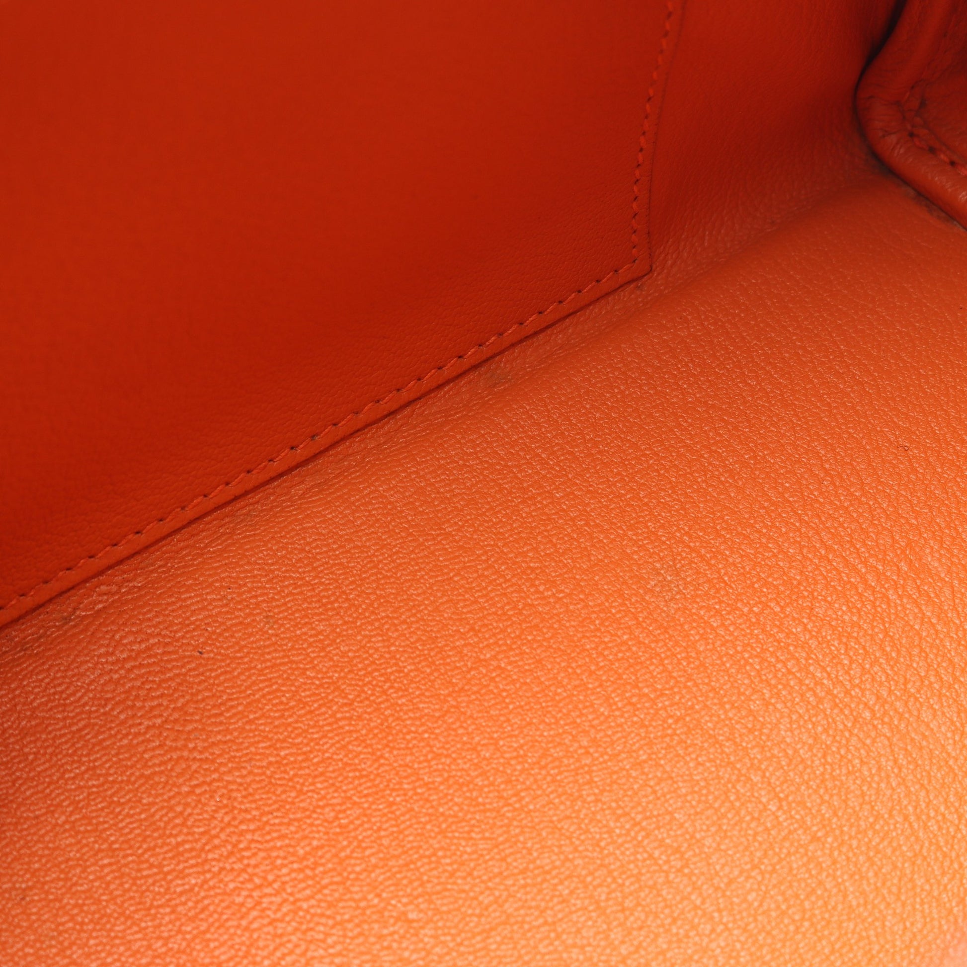 サックアンヴィ26 オレンジ ハンドバッグ ヴォーエプソン オレンジ シルバー金具 □K刻印 エルメス バッグ HERMES