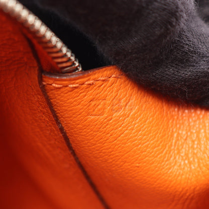 サックアンヴィ26 オレンジ ハンドバッグ ヴォーエプソン オレンジ シルバー金具 □K刻印 エルメス バッグ HERMES