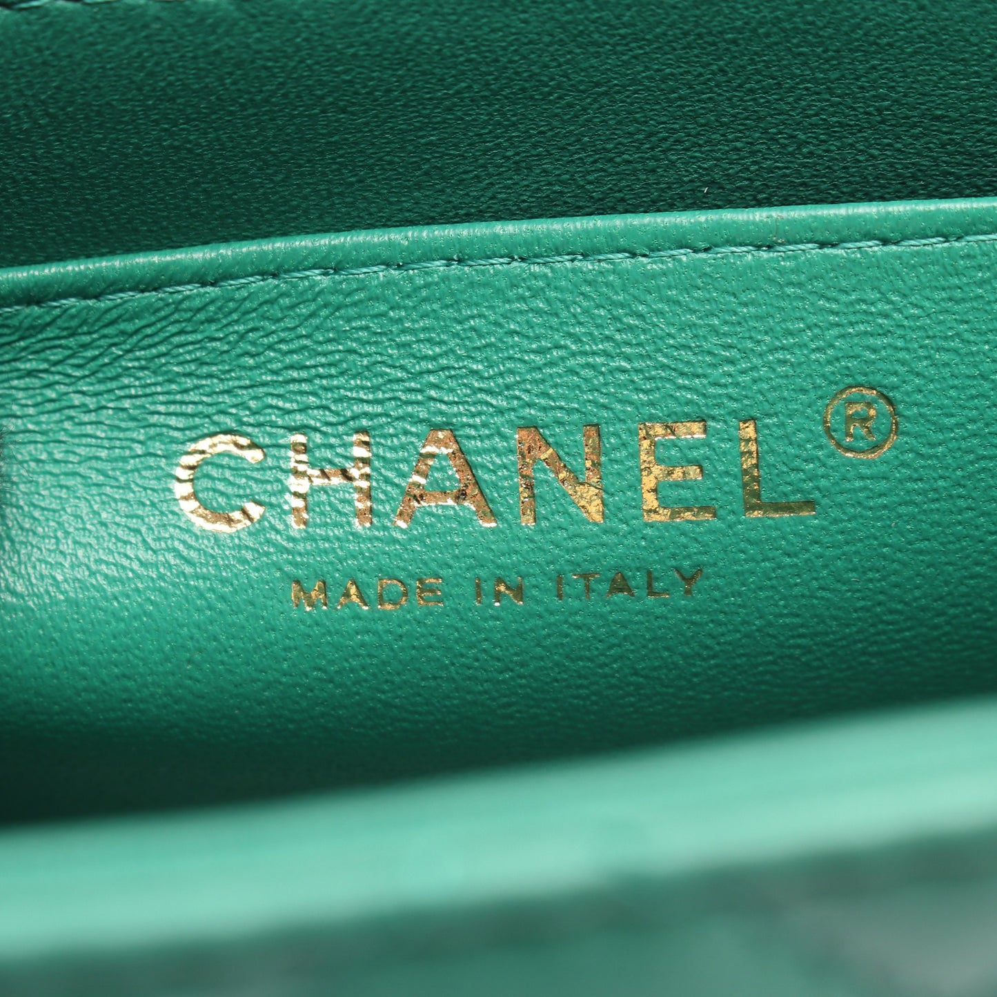 ミニマトラッセ チェーンショルダーバッグ ラムスキン グリーン ゴールド金具 シャネル バッグ CHANEL