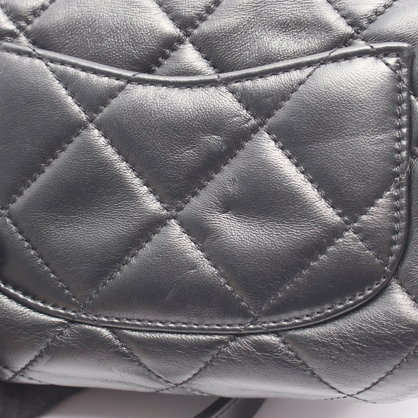 マトラッセ 2WAY チェーンショルダーバッグ ラムスキン ブラック ゴールド金具 シャネル バッグ CHANEL
