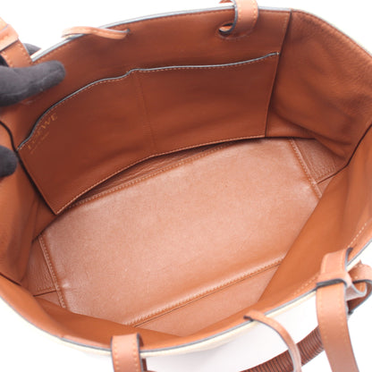 アナグラ 2WAY ショルダーバッグ トートバッグ キャンバス ブラウン ベージュ ブラウン ロエベ バッグ LOEWE