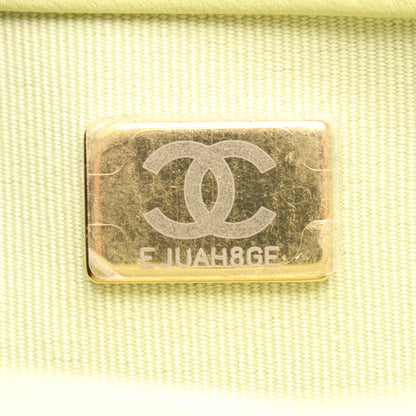 ミニマトラッセ トップハンドル 2WAY チェーンショルダーバッグ ラムスキン ライトグリーン ゴールド金具 シャネル バッグ CHANEL
