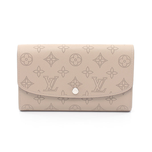 ポルトフォイユ イリス マヒナ ガレ 二つ折り長財布 レザー グレーベージュ ルイヴィトン 財布・小物 LOUIS VUITTON
