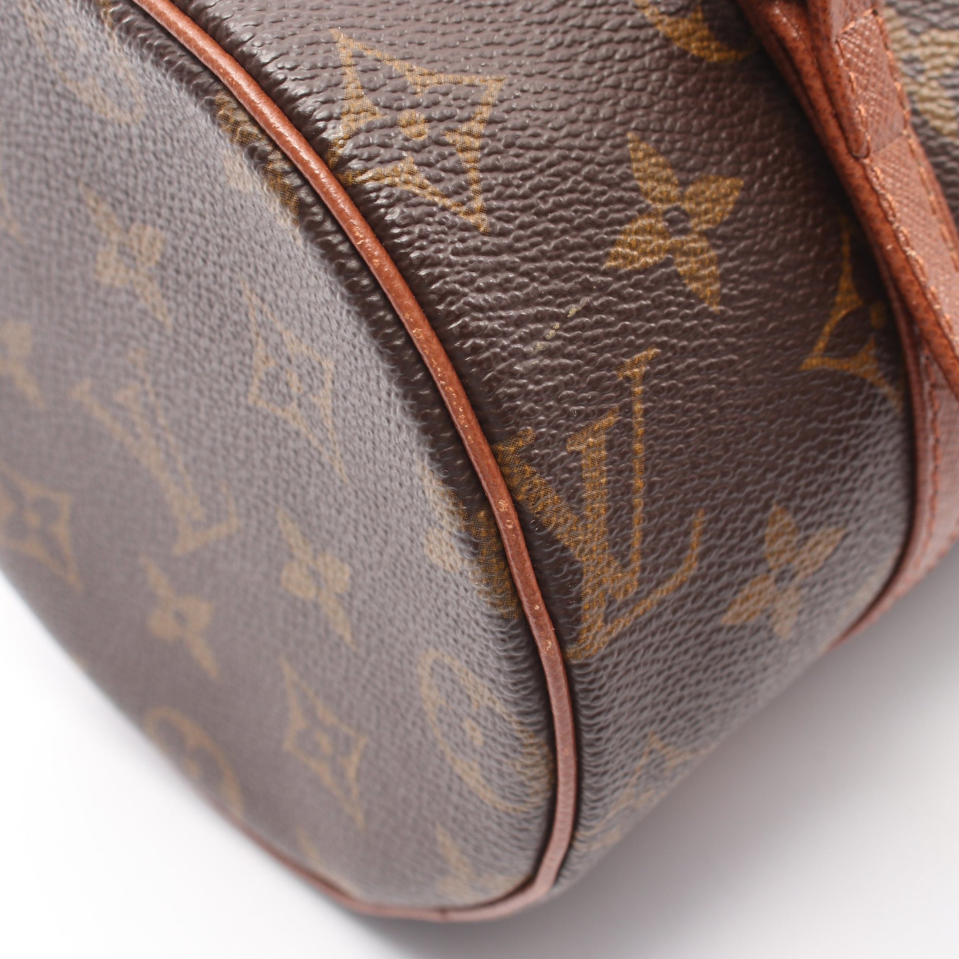 パピヨン26 モノグラム 旧型 ハンドバッグ PVC レザー ブラウン ルイヴィトン バッグ LOUIS VUITTON