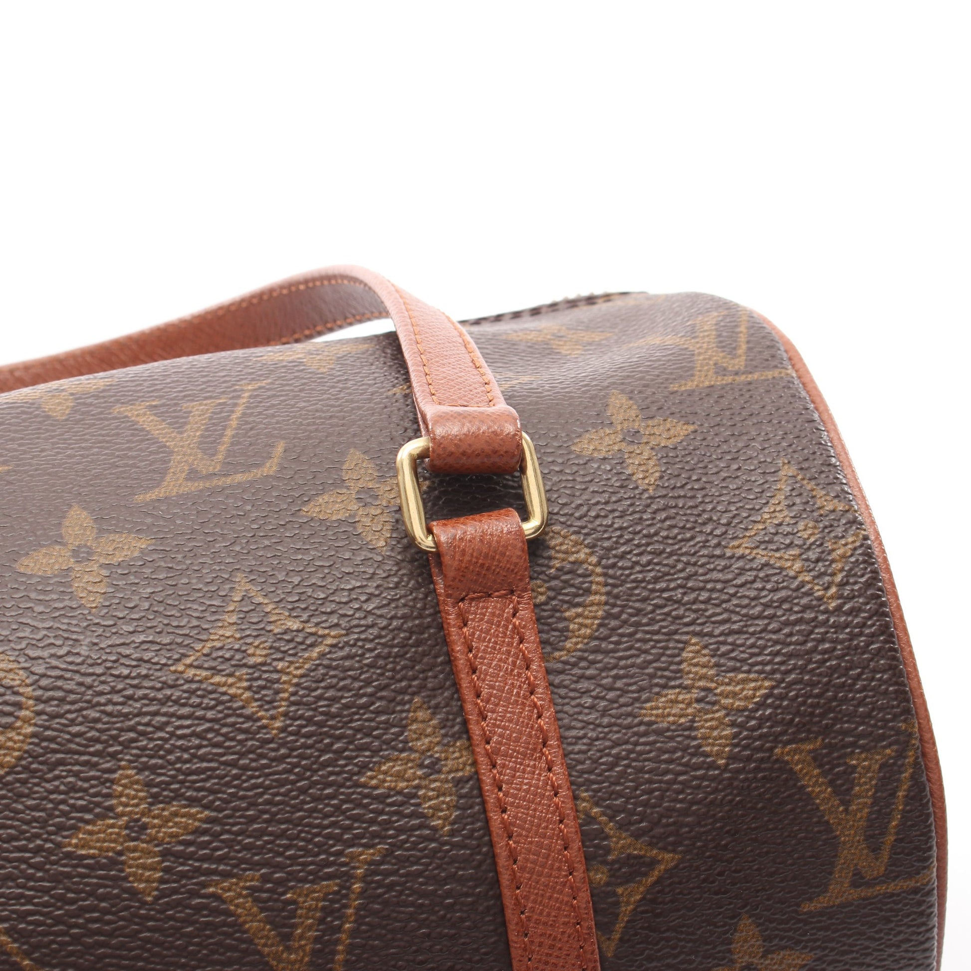 パピヨン26 モノグラム 旧型 ハンドバッグ PVC レザー ブラウン ルイヴィトン バッグ LOUIS VUITTON