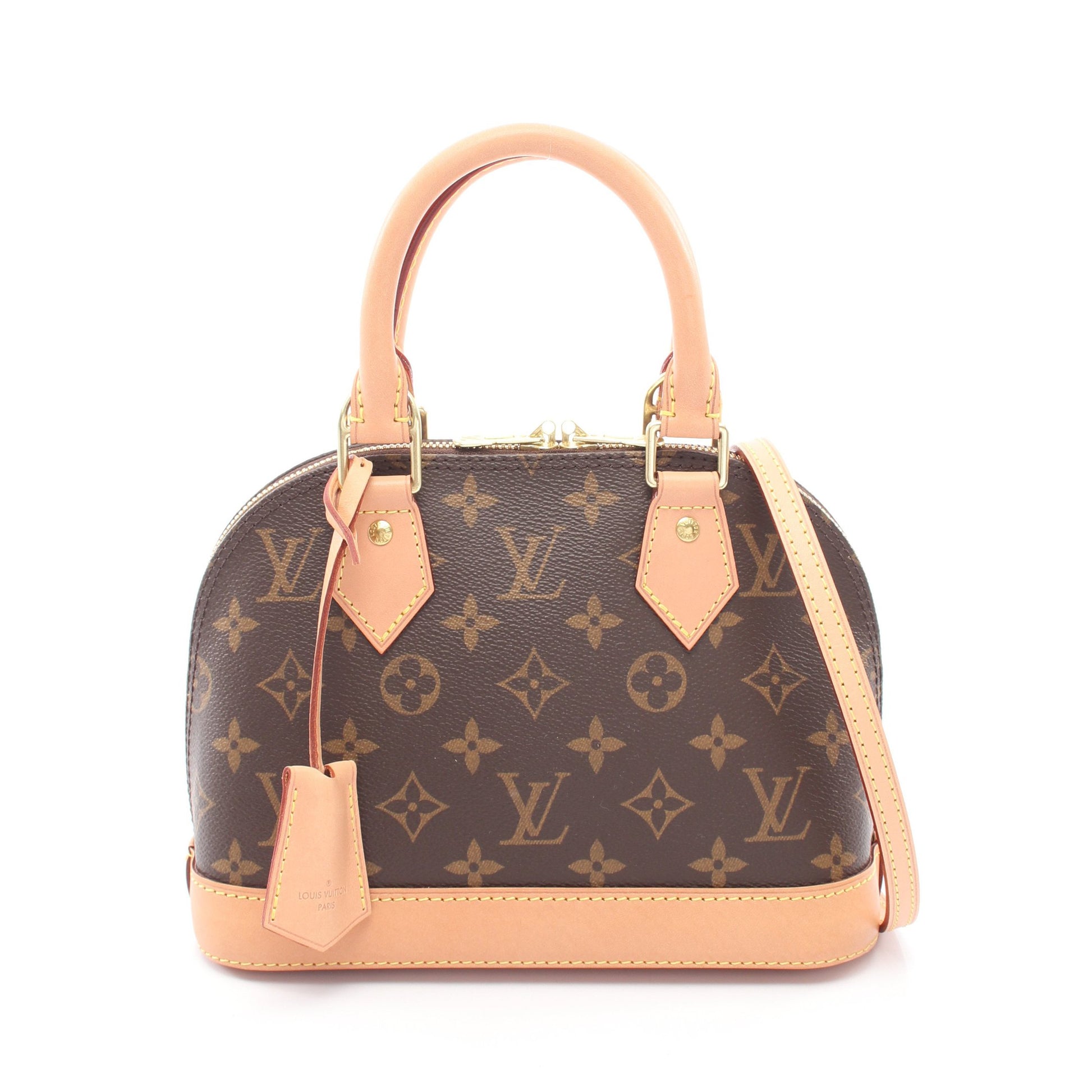 アルマBB モノグラム 2WAY ハンドバッグ PVC レザー ブラウン ルイヴィトン バッグ LOUIS VUITTON