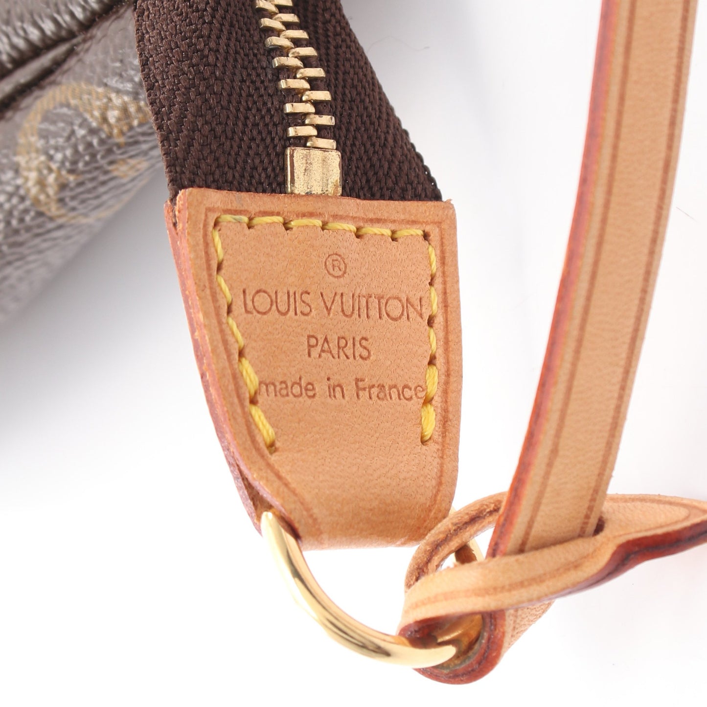 ポシェットアクセソワール モノグラム ハンドバッグ PVC レザー ブラウン ルイヴィトン バッグ LOUIS VUITTON